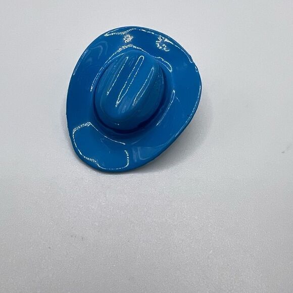 Vintage 3D Cowboy Hat Ceramic Pin - Picture 5 of 7